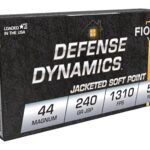 Fiocchi Defense Dynamics Ammunition 44 Remington Magnum 240 Grain Jacketed Soft Point Box of 50