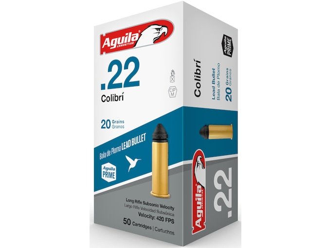 946854.jpg Aguila Colibri Ammunition 22 Long Rifle 20 Grain Solid Point - Image 1