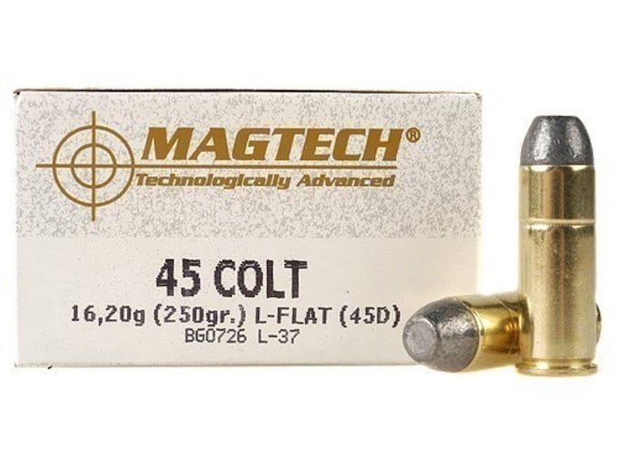 954234.jpg Magtech Cowboy Action Ammunition 45 Colt (Long Colt) 250 Grain Lead Flat Nose Box of 50 - Image 1