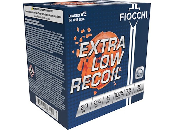961884.jpg Fiocchi Exacta Superior Target Trainer Ammunition 20 Gauge 2-3/4" 3/4 oz #7-1/2 Shot - Image 1