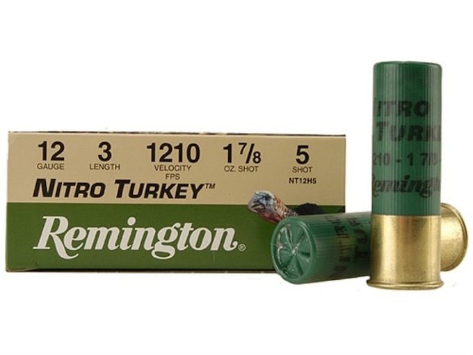 969213.jpg Remington Nitro Turkey Ammunition 12 Gauge 3" 1-7/8 oz of #5 Buffered Shot - Image 1