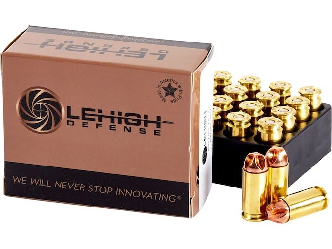 983909.jpg Lehigh Defense XD Ammunition 40 S&W 115 Grain Xtreme Defense Lead Free Box of 20 - Image 1