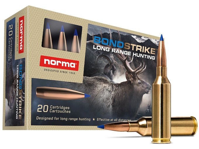 994901.jpg Norma BondStrike Ammunition 6.5 Creedmoor 143 Grain Bonded Polymer Tip Box of 20 - Image 1
