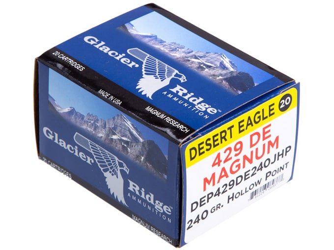 995391.jpg Magnum Research Ammunition 429 Desert Eagle 240 Grain Jacketed Hollow Point Box of 20 - Image 1