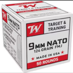 Winchester NATO Ammunition 9mm Luger 124 Grain Full Metal Jacket