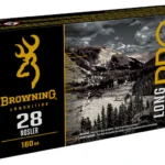Browning Long Range Pro Match 28 Nosler Ammo 160 Grain Sierra Tipped MatchKing Polymer Tip