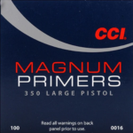 CCI Large Pistol Magnum Primers 350 - Box of 1000 (10 Trays of 100) - Bulk Primers for High-Volume Reloading