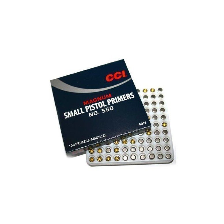 Primers-CCI-550-Small-Pistol-Magnum-1-Tray-of-100.jpg CCI Small Pistol Magnum Primers #550 - Image 1