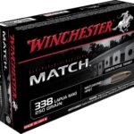 Winchester Match 338 Lapua Magnum Ammo 250 Grain Sierra MatchKing Jacketed Hollow Point