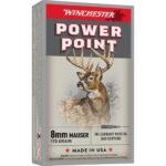 Winchester Power Point 8x57mm JS Mauser Ammo 170 Grain Jacketed Soft Point