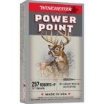 Winchester Super X 257 Roberts +P Ammo 117 Grain Winchester Power-Point Jacketed Soft Point
