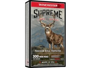 Winchester Supreme Long Range 300 Winchester Magnum Ammo 195 Grain Winchester BC Max Polymer Tip