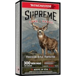 Winchester Supreme Long Range 300 Winchester Magnum Ammo 195 Grain Winchester BC Max Polymer Tip