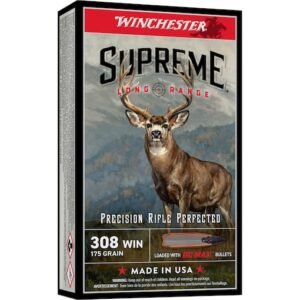 Winchester Supreme Long Range 308 Winchester Ammo 175 Grain Winchester BC Max Polymer Tip