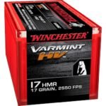 Winchester Varmint High Velocity 17 Hornady Magnum Rimfire (HMR) Ammo 17 Grain Hornady V-Max Polymer Tip