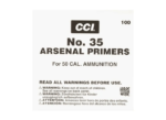 CCI 50 BMG Primers 35 - Box of 500 (5 Trays of 100) - Reliable Large-Caliber Priming for Precision Reloading - Image 2