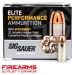 Sig Sauer Elite Performance Ammunition 9mm Luger 124 Grain V-Crown Jacketed Hollow Point - Image 2